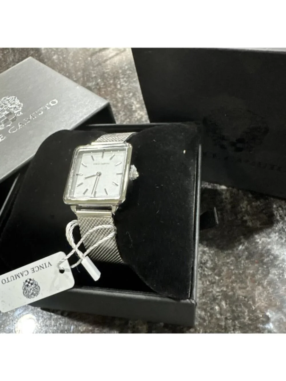 Vince Camuto Freya Watch Japanese Movement W/Box Silver Mesh Band - Picture 7 of 11